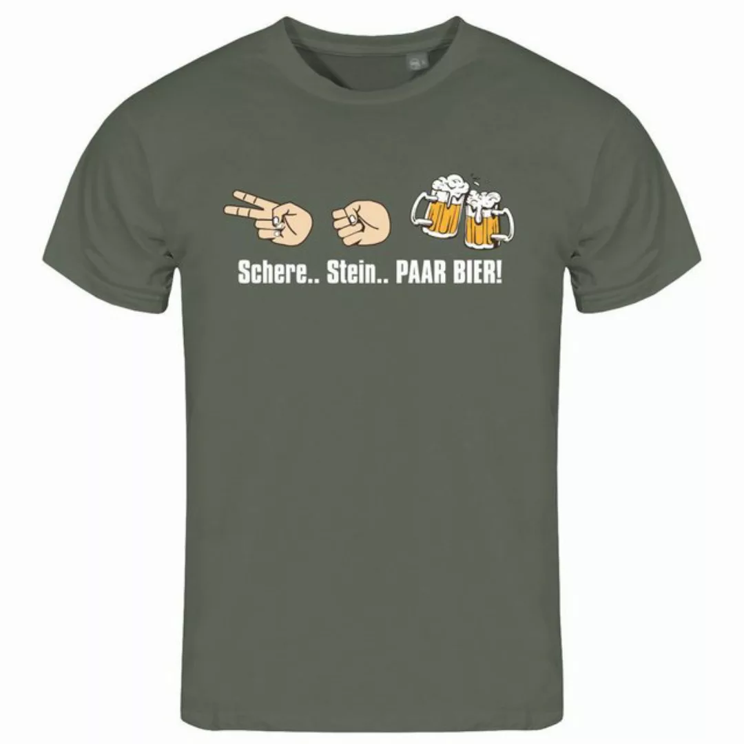 deinshirt Print-Shirt Herren T-Shirt Schere Stein paar Bier Funshirt mit Mo günstig online kaufen