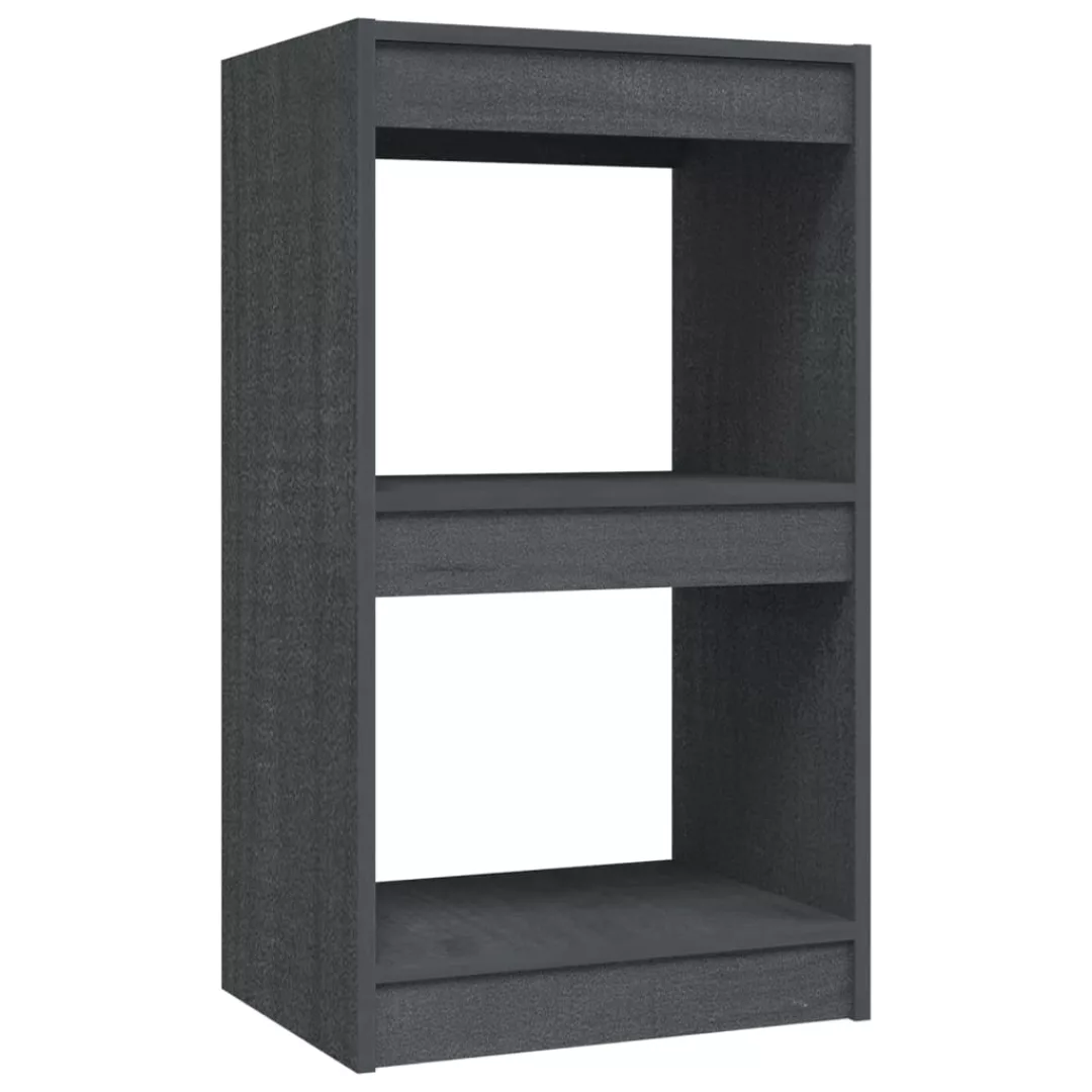 Bücherregal Grau 40x30x71,5 Cm Massivholz Kiefer günstig online kaufen