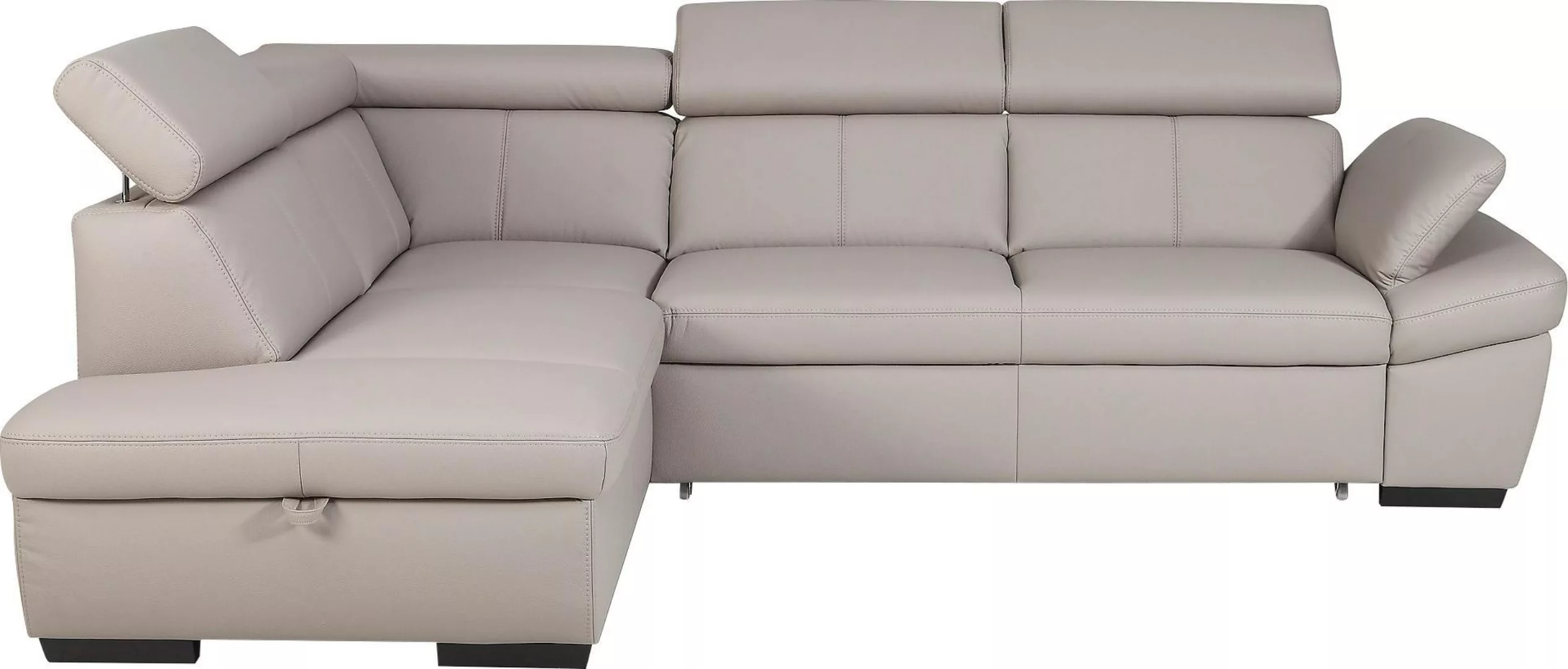 exxpo - sofa fashion Ecksofa Salerno, L-Form, inkl. Kopf- und Armteilverste günstig online kaufen