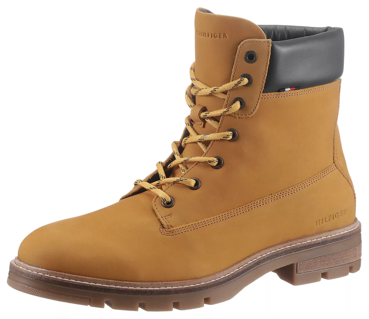 Tommy Hilfiger Schnürboots "HILFIGER PADDED NUBUCK BOOT", mit weich gepolst günstig online kaufen