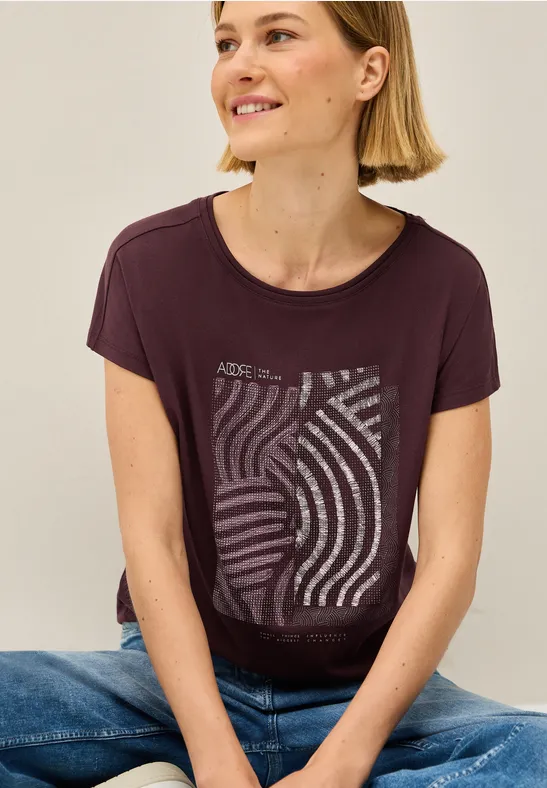 T-Shirt mit Artwork günstig online kaufen