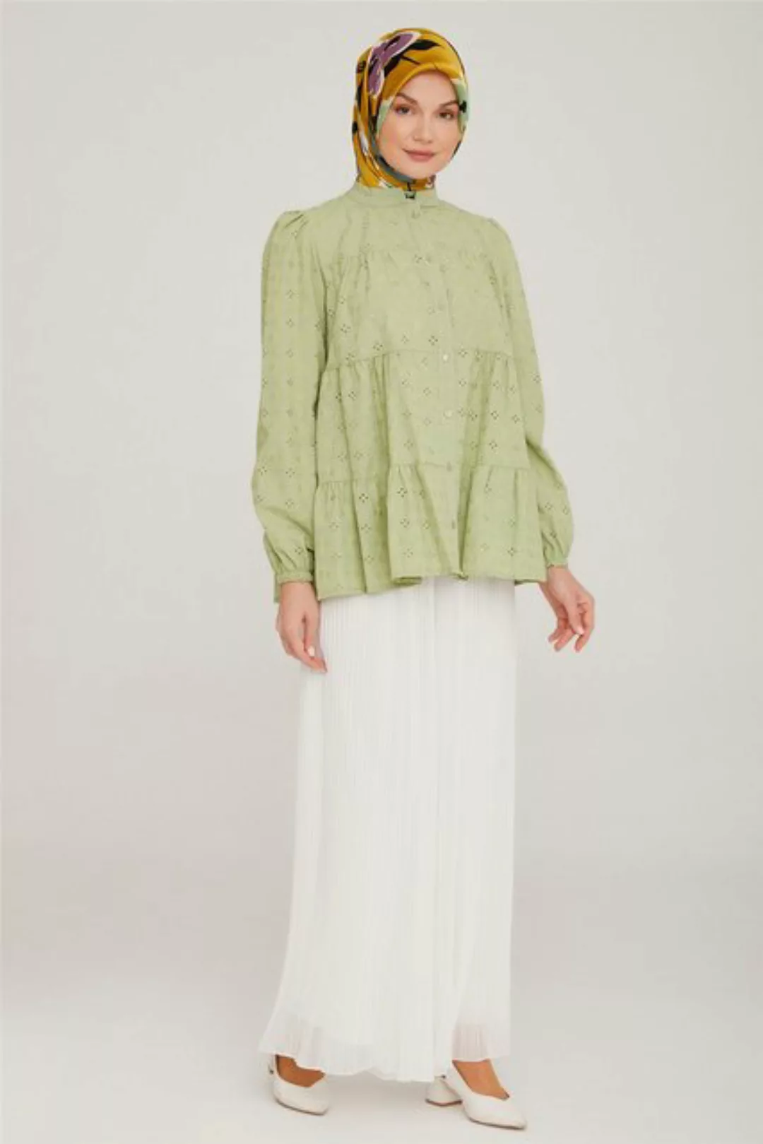 ARMİNE Hemdblusenkleid Armine Brode Shirt – Moderne und elegante Hijab-Mode günstig online kaufen