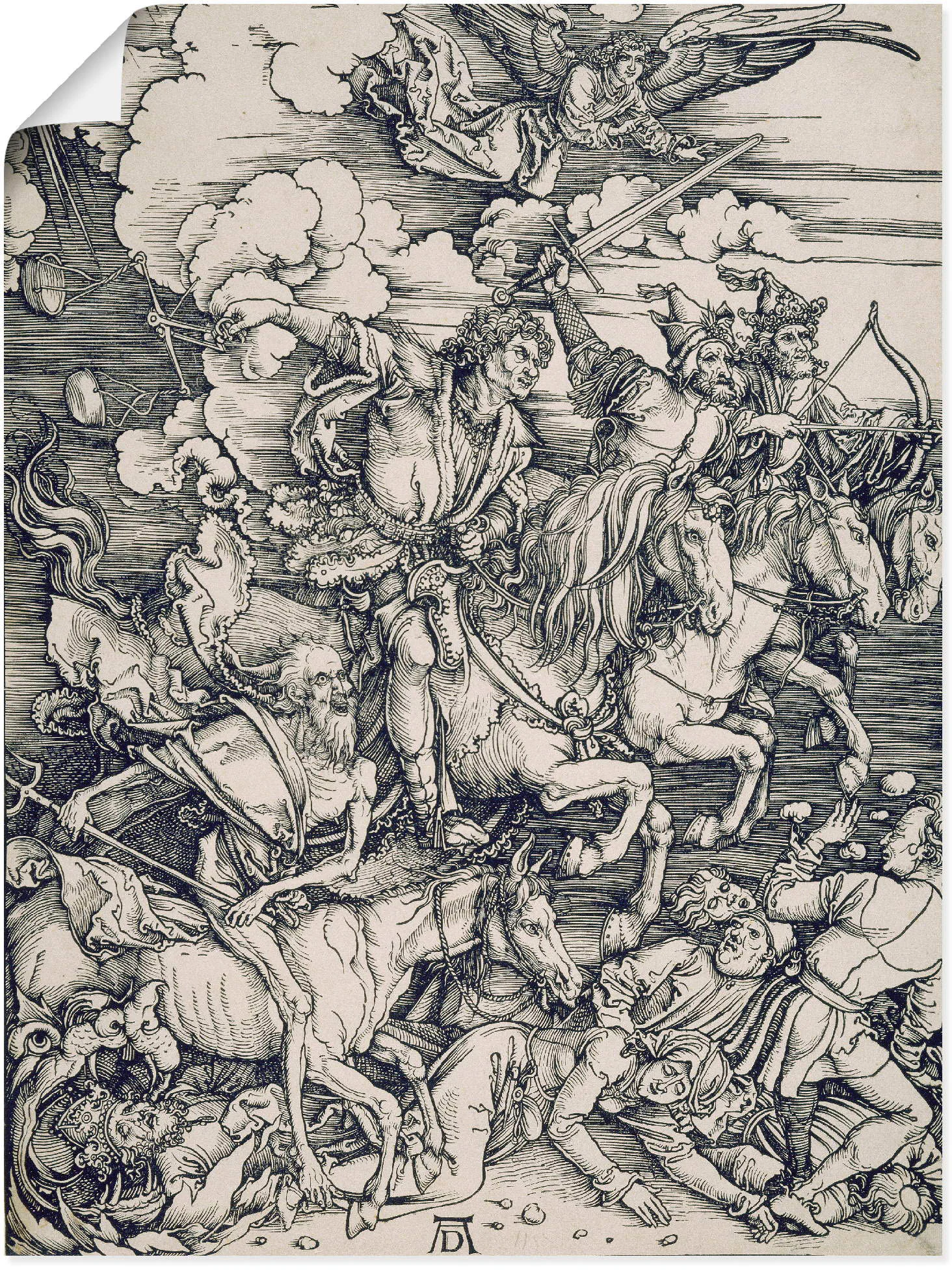 Artland Kunstdruck "Der apokalyptische Reiter. Um 1497/98", Religion, (1 St günstig online kaufen