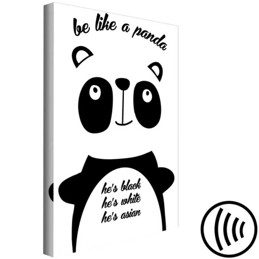 Bild auf Leinwand Be Like a Panda (1 Part) Vertical XXL günstig online kaufen