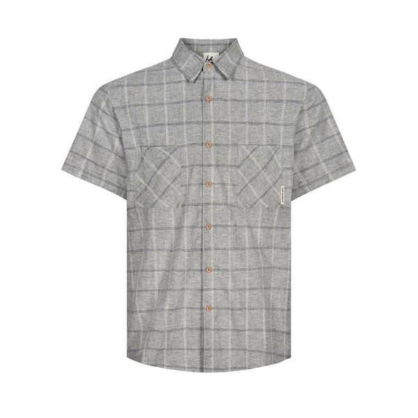 Short-sleeve Hemd Hanf Grau günstig online kaufen