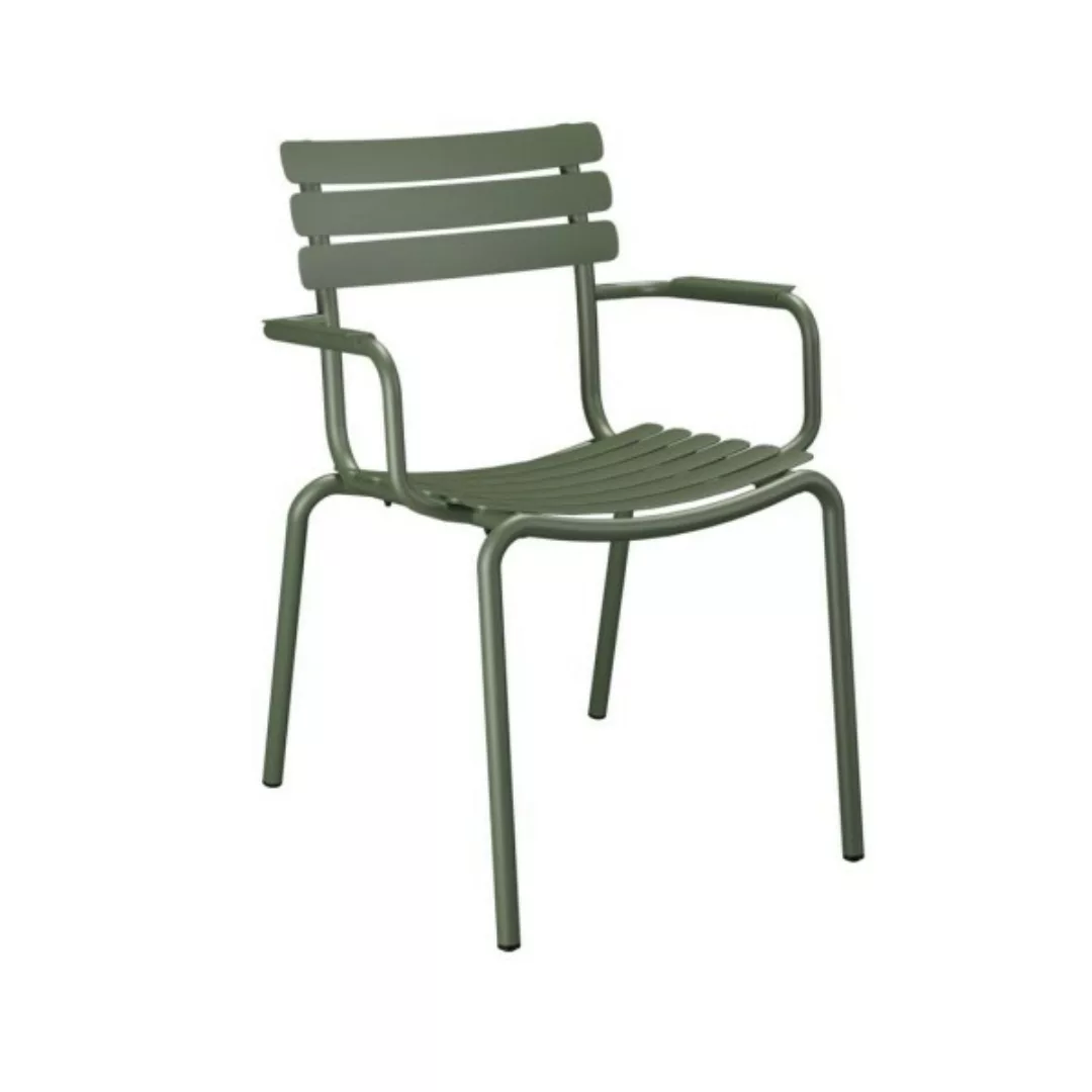 ALUA Outdoor Stuhl mit Armlehne Olivgrün günstig online kaufen