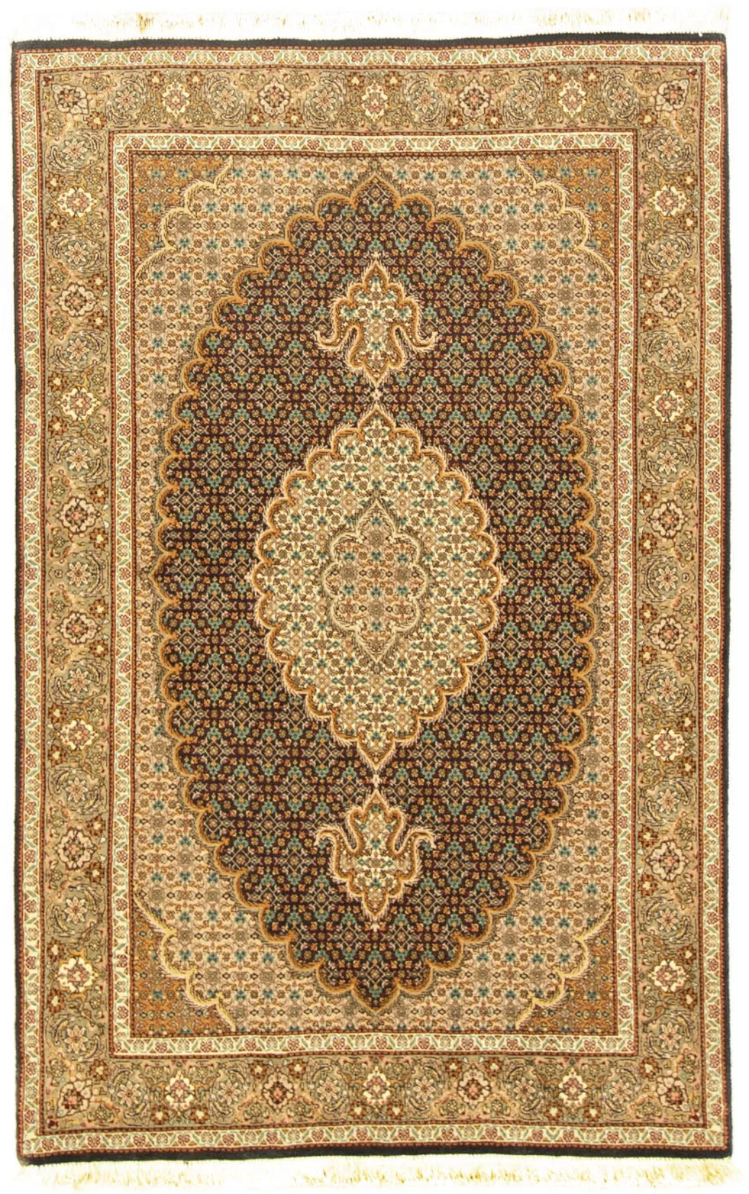 morgenland Orientteppich »Perser - Täbriz - Royal - 155 x 102 cm - dunkelbl günstig online kaufen