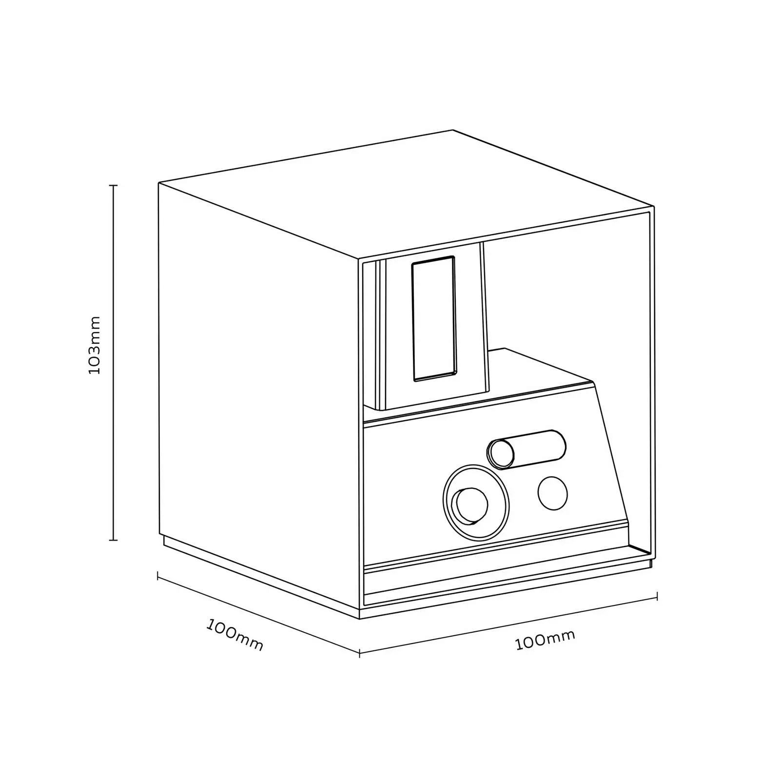 Calex LED-Akku-Sensor-Außenwandleuchte, up/down, schwarz günstig online kaufen