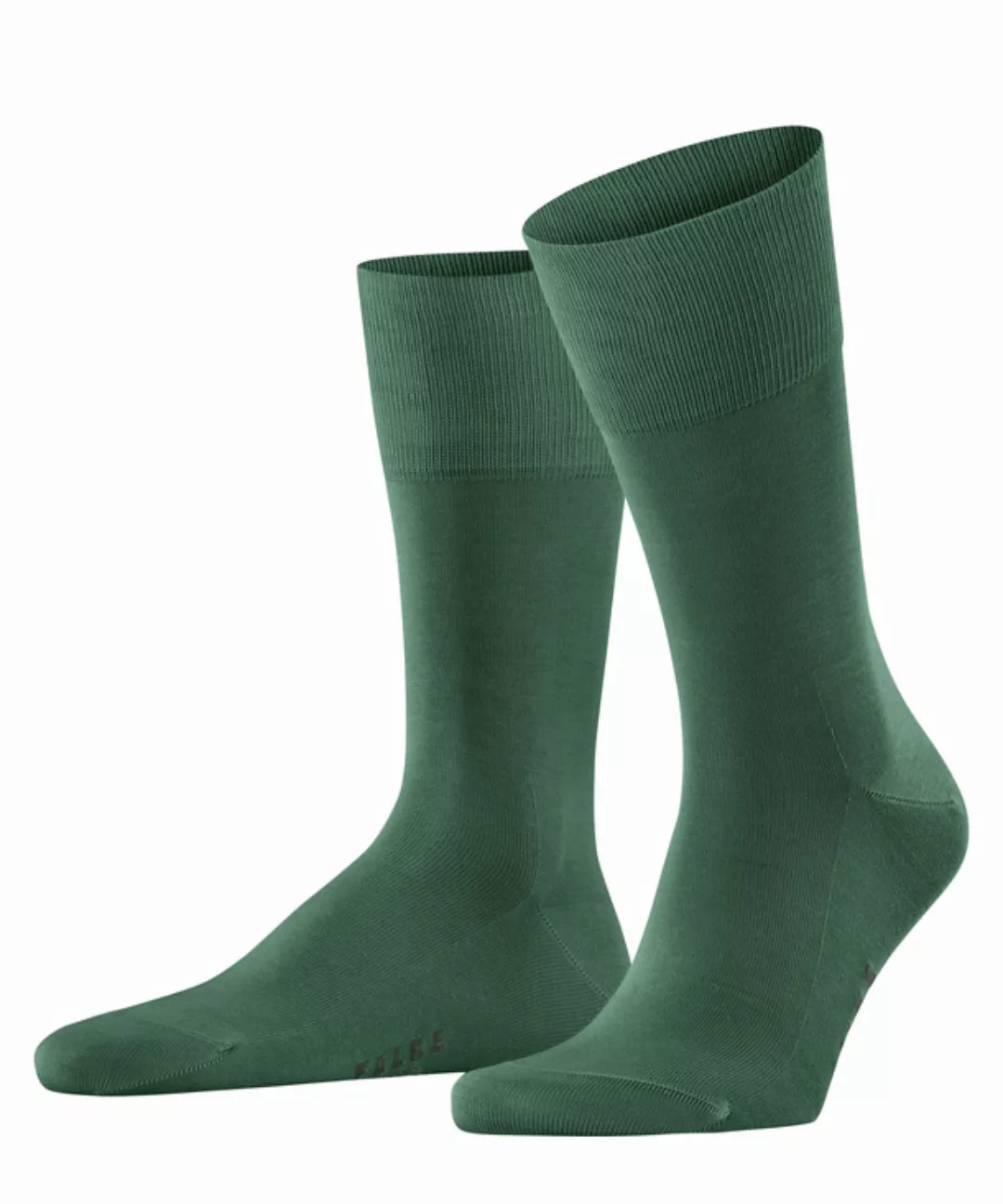 FALKE Tiago Herren Socken, 39-40, Grün, Uni, Baumwolle, 14662-729703 günstig online kaufen