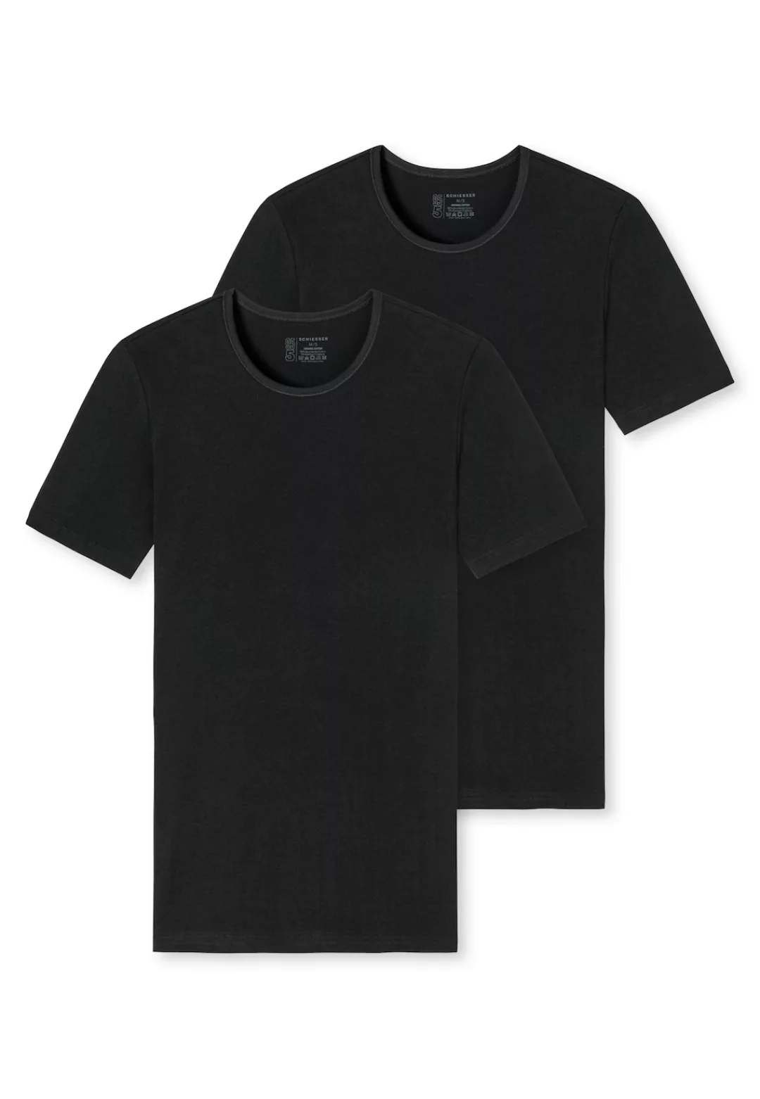 Schiesser T-Shirt ""95/5"", (2er-Pack), mit rundem Halsausschnitt günstig online kaufen