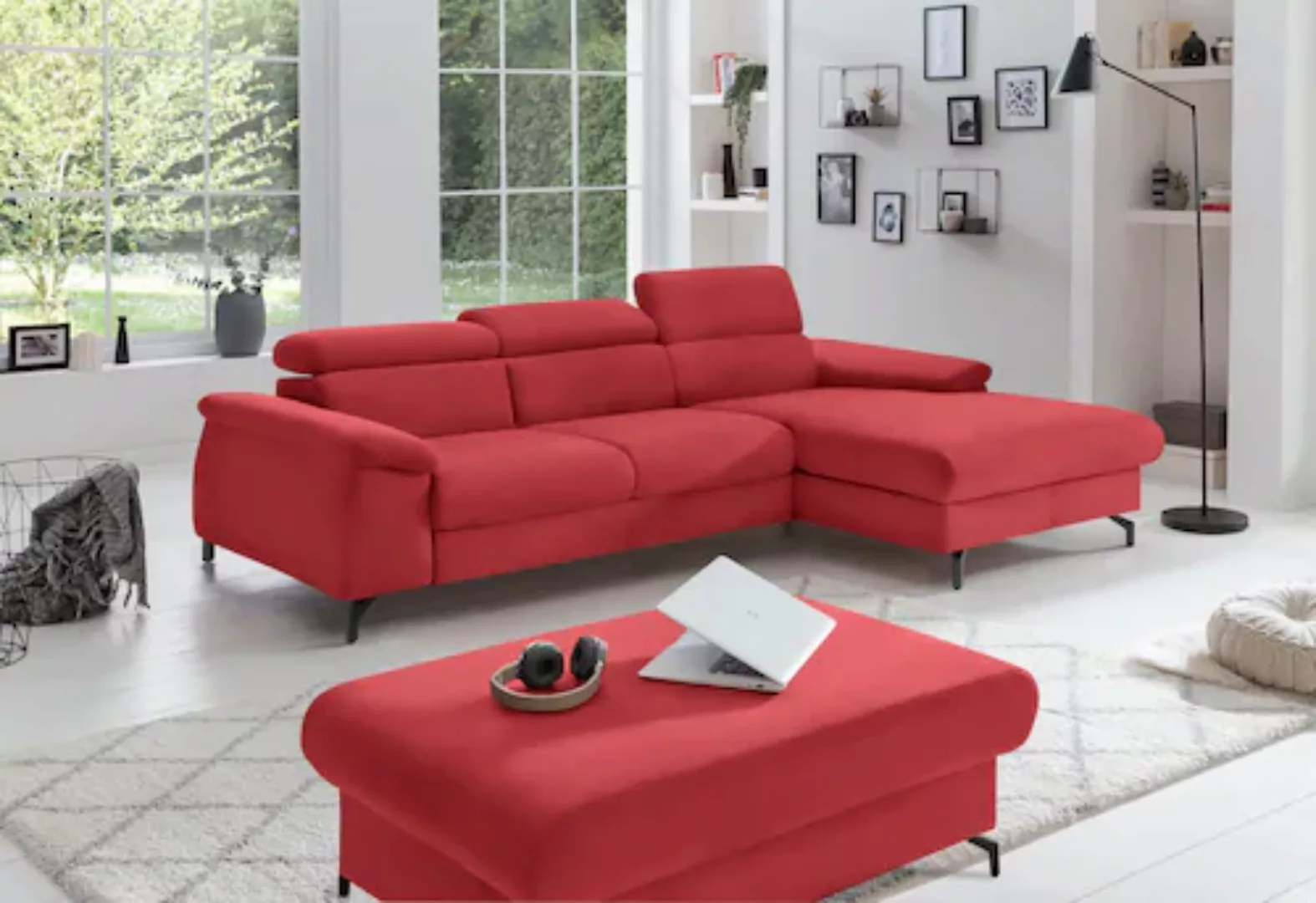 COTTA Ecksofa »Kitty L-Form«, Modern, L-Form, Bodenfreiheit 12,5 cm günstig online kaufen