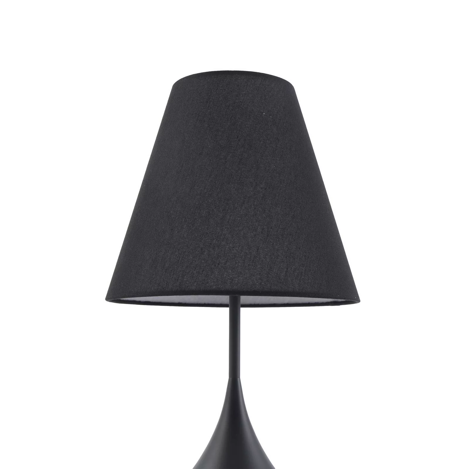 Lucande Tischleuchte Luoti, schwarz, Textil, 57 cm hoch günstig online kaufen
