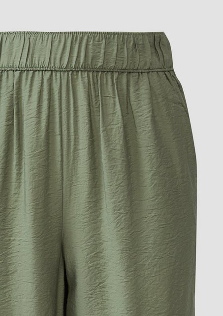 s.Oliver 7/8-Hose Strukturierte Culotte mit Elastikbund und Eingrifftaschen günstig online kaufen