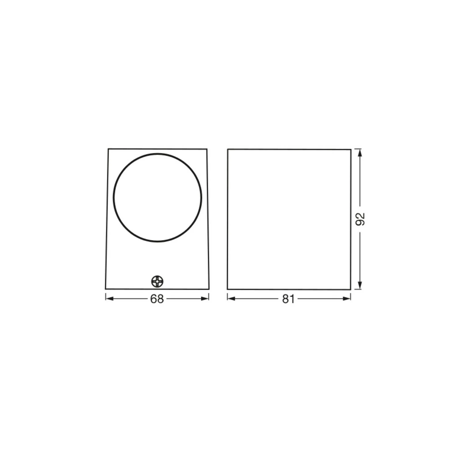 OSRAM Außenwandlampe ENDURA CLASSIC SQUARE, weiß, down, IP44 günstig online kaufen