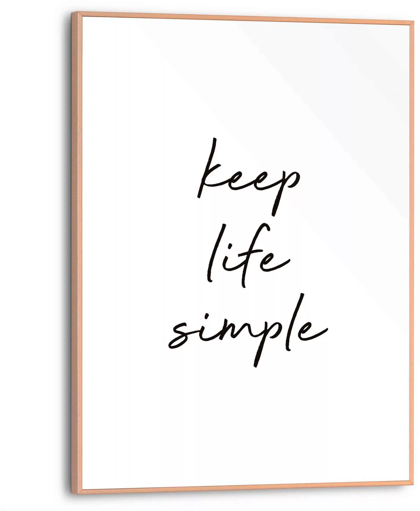 Reinders Poster "Keep life simple" günstig online kaufen