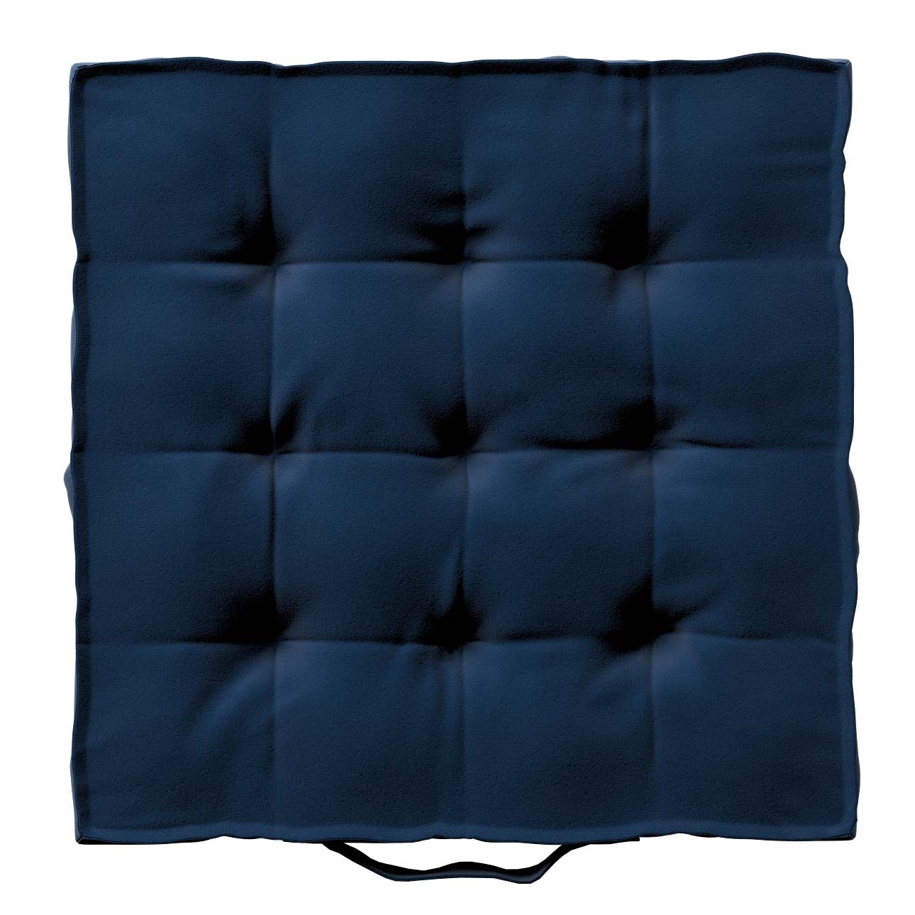Sitzkissen Jacob mit Handgriff, dunkelblau, 50 x 50 x 10 cm, Velvet (704-29 günstig online kaufen