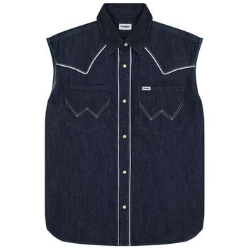 Wrangler  Blusen 112362615 SLEEVELESS-DENIM DARK günstig online kaufen
