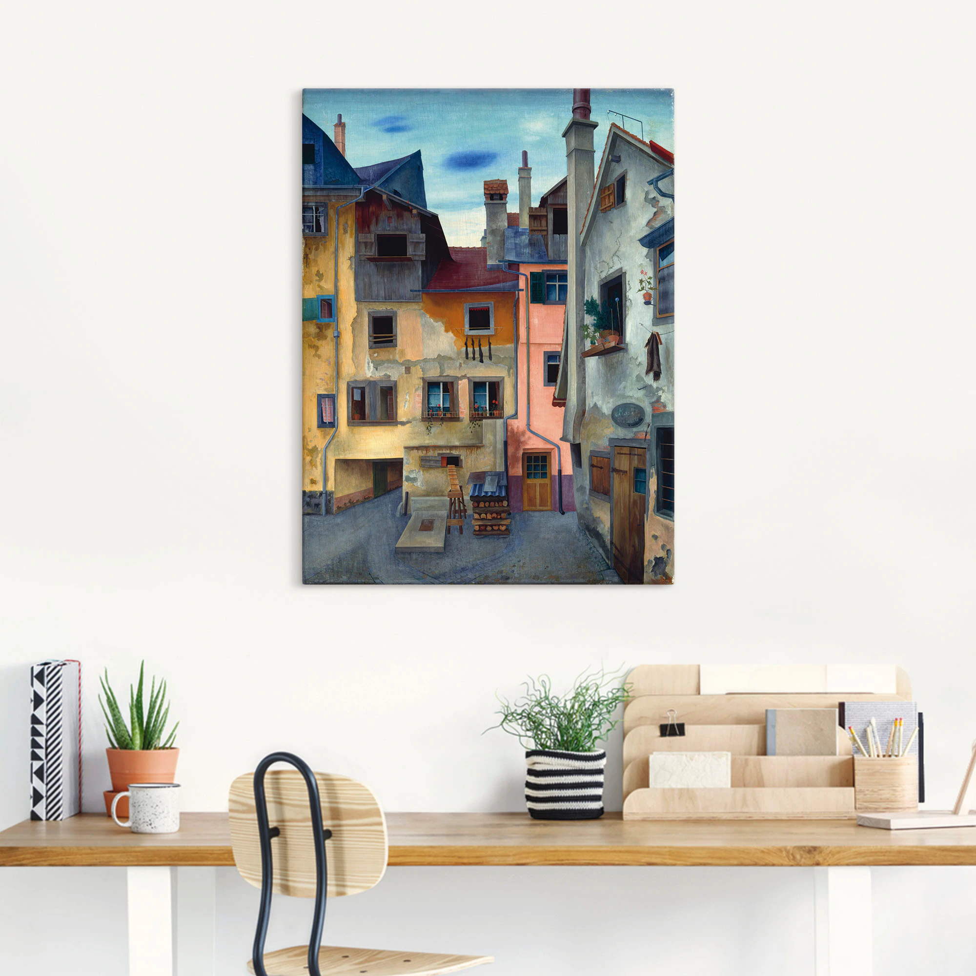 Artland Wandbild "Alte Häuser in Lindau", Fenster & Türen, (1 St.), als Lei günstig online kaufen