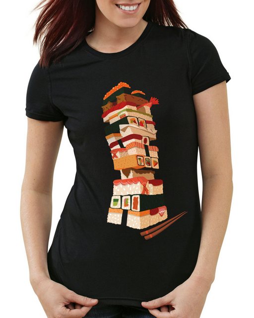 style3 T-Shirt Sushi Tower japan japanisch spiel günstig online kaufen