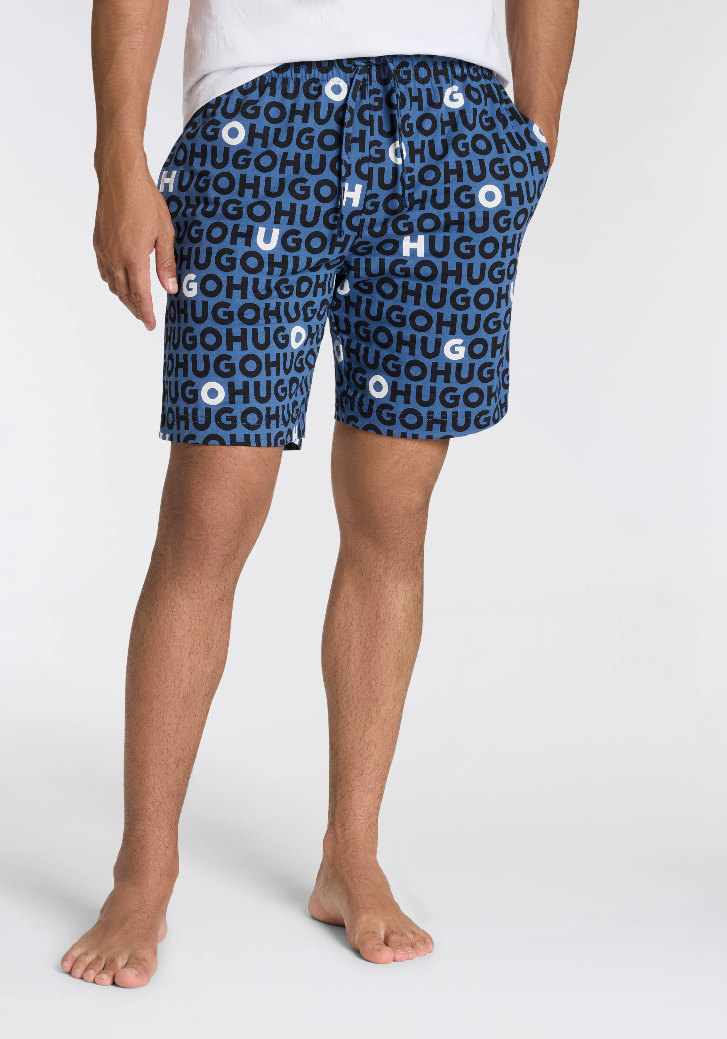 HUGO Underwear Schlafshorts "TORTUGA", Allover Print, Straight, elastischer günstig online kaufen