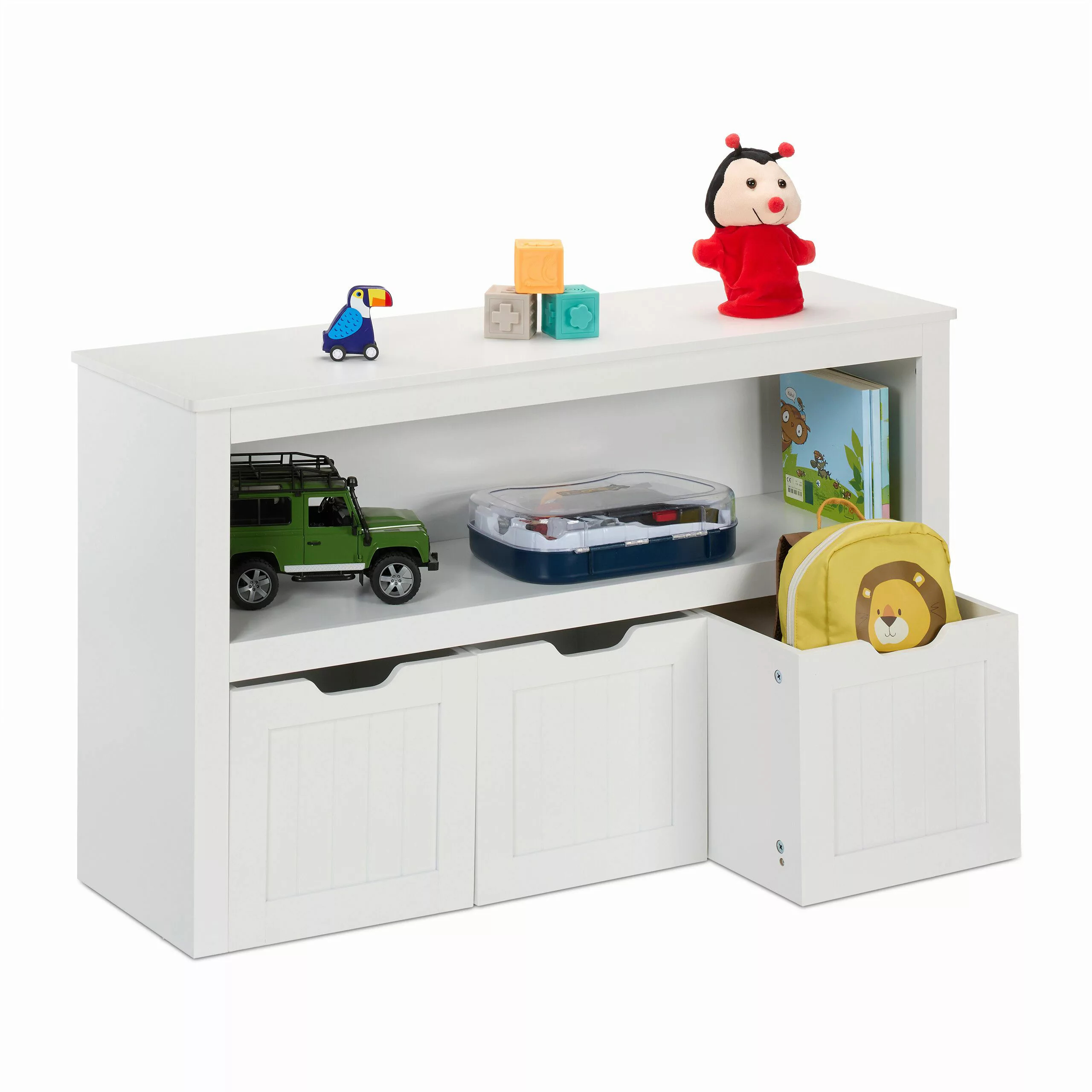relaxdays Standregal Kinderregal mit 3 Boxen günstig online kaufen