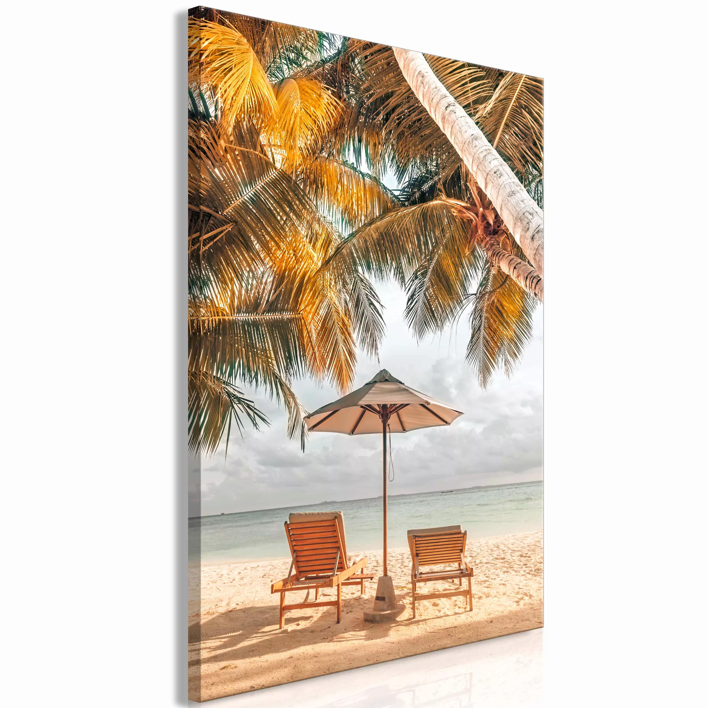 Wandbild - Palm Umbrella (1 Part) Vertical günstig online kaufen