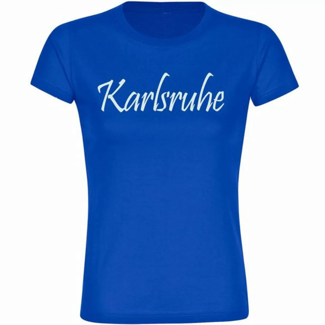 multifanshop T-Shirt Damen Karlsruhe - Schriftzug - Frauen günstig online kaufen