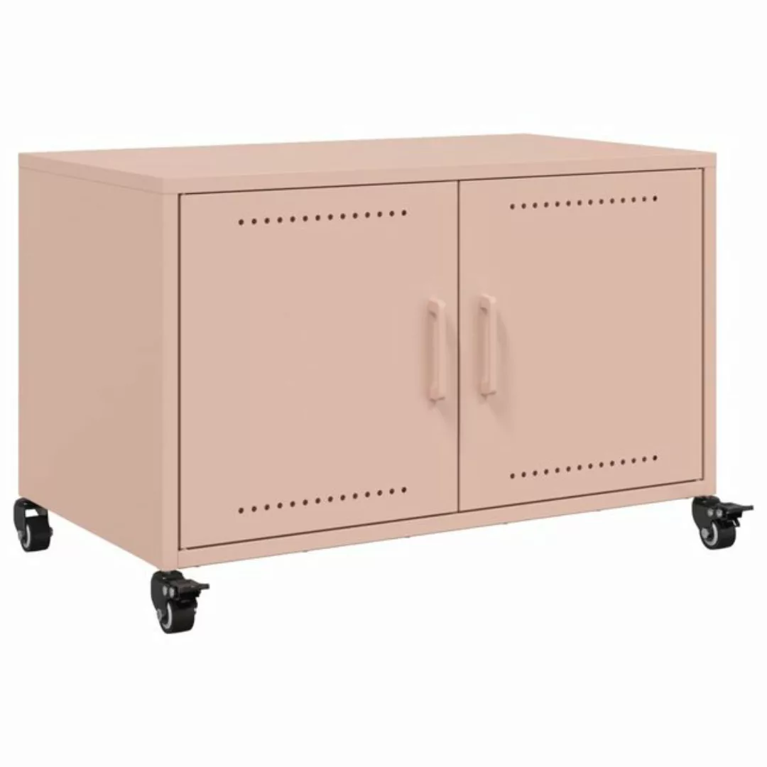 vidaXL TV-Schrank TV-Schrank Rosa 68x39x43,5 cm Kaltgewalzter Stahl (1-St) günstig online kaufen