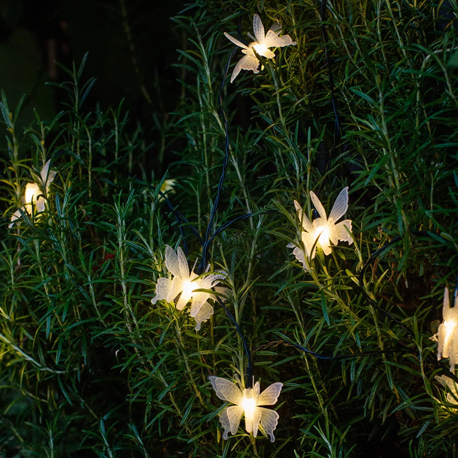 10er Solar Lichterkette Schmetterlinge günstig online kaufen