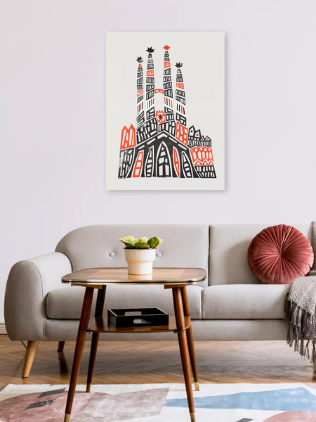 Poster / Leinwandbild - Sagrada Familia günstig online kaufen