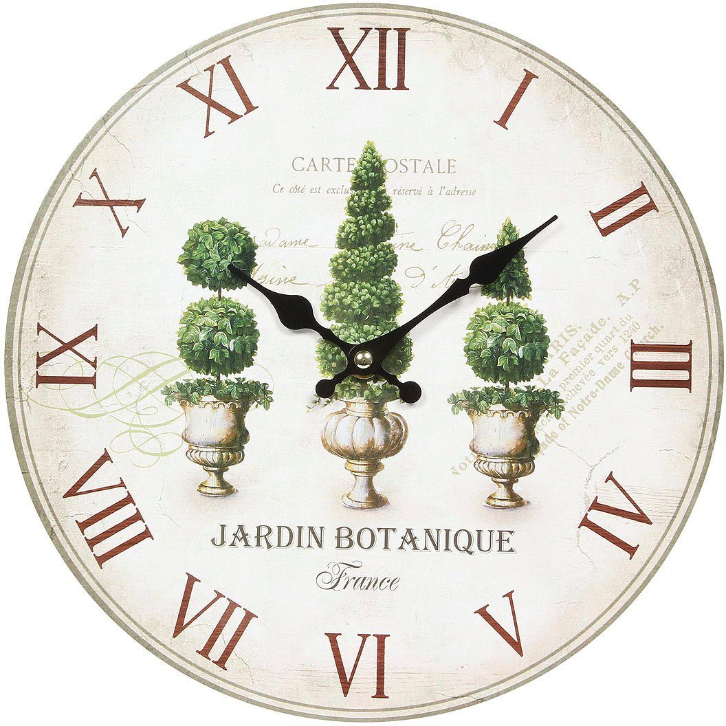 Ambiente Haus Wanduhr Wanduhr - Plants günstig online kaufen