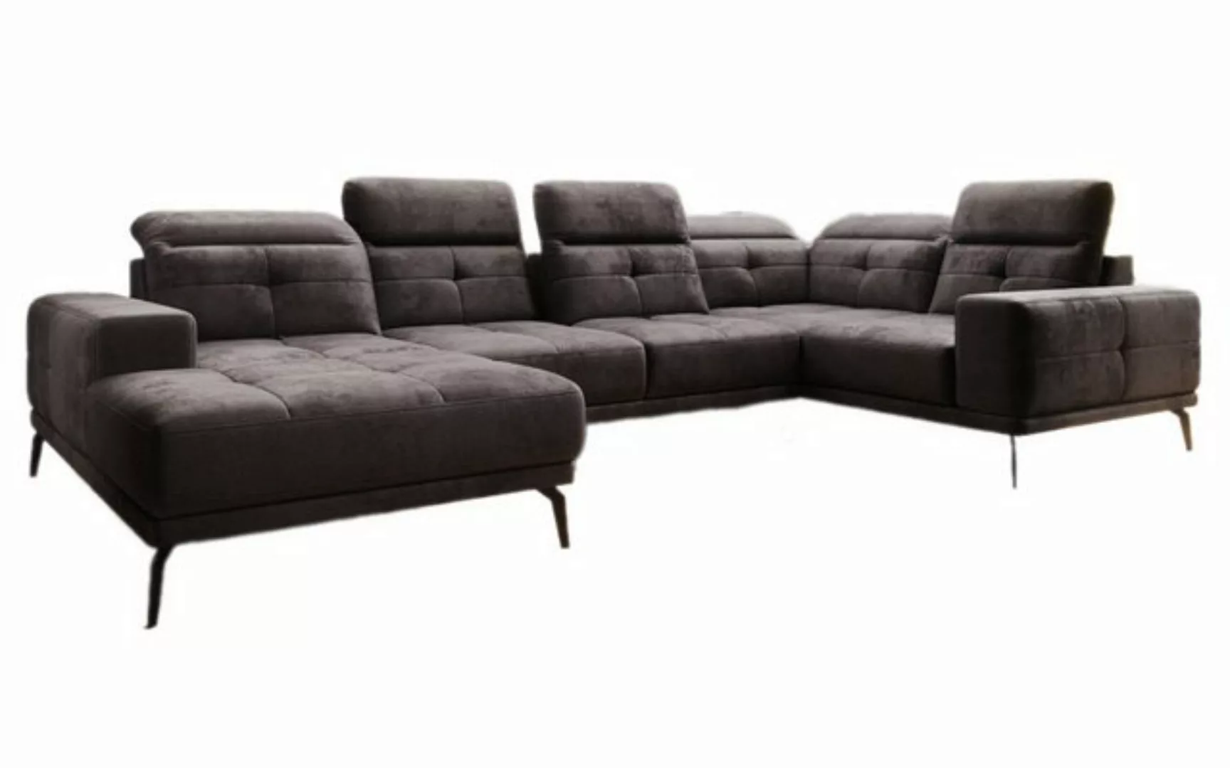 Luxusbetten24 Sofa Designer Sofa Nerio, mit verstellbarer Kopf- und Rückenl günstig online kaufen