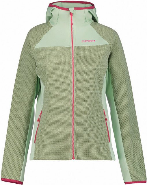 Icepeak Fleecejacke Damen Fleece Kapuze Bradgate mint/beere günstig online kaufen