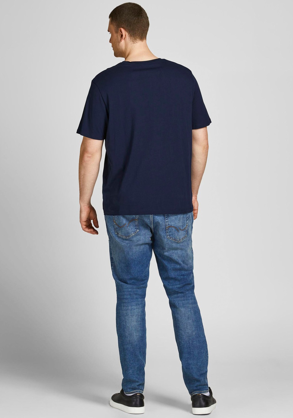 Jack & Jones Herren Rundhals T-Shirt JJECORP LOGO - Regular Fit Plussize günstig online kaufen