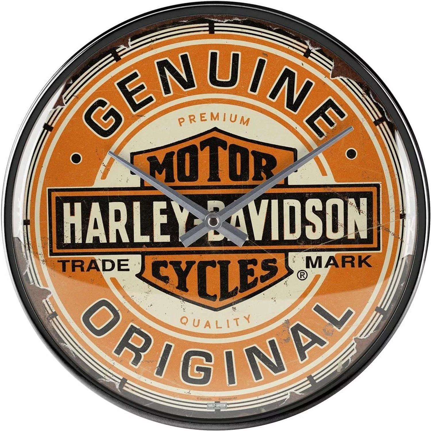 Nostalgic-Art Wanduhr Harley Davidson Genuine Original günstig online kaufen