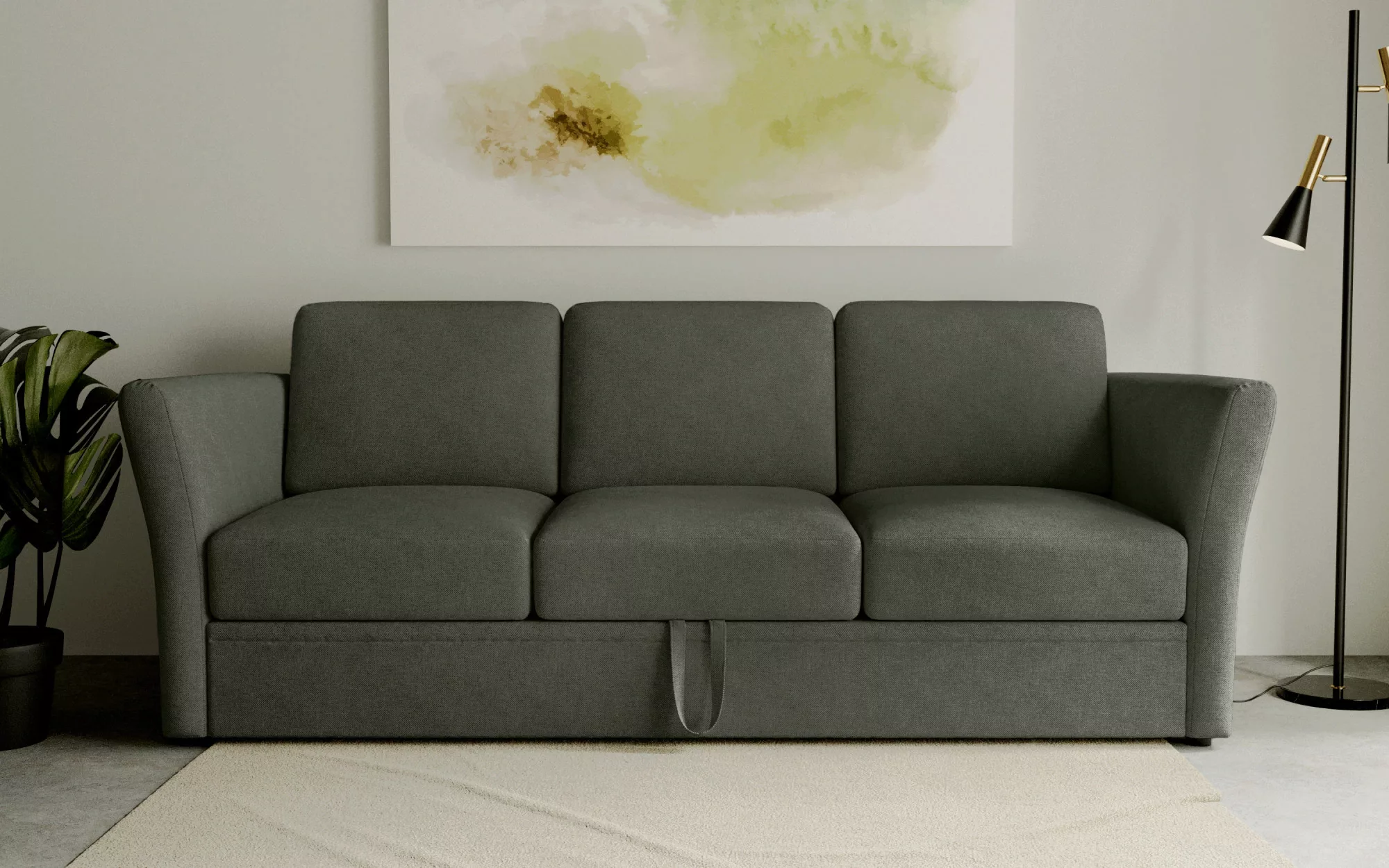 Home affaire 3-Sitzer "Lavars", mit Bettfunktion, in zwei verschiedenen Bez günstig online kaufen