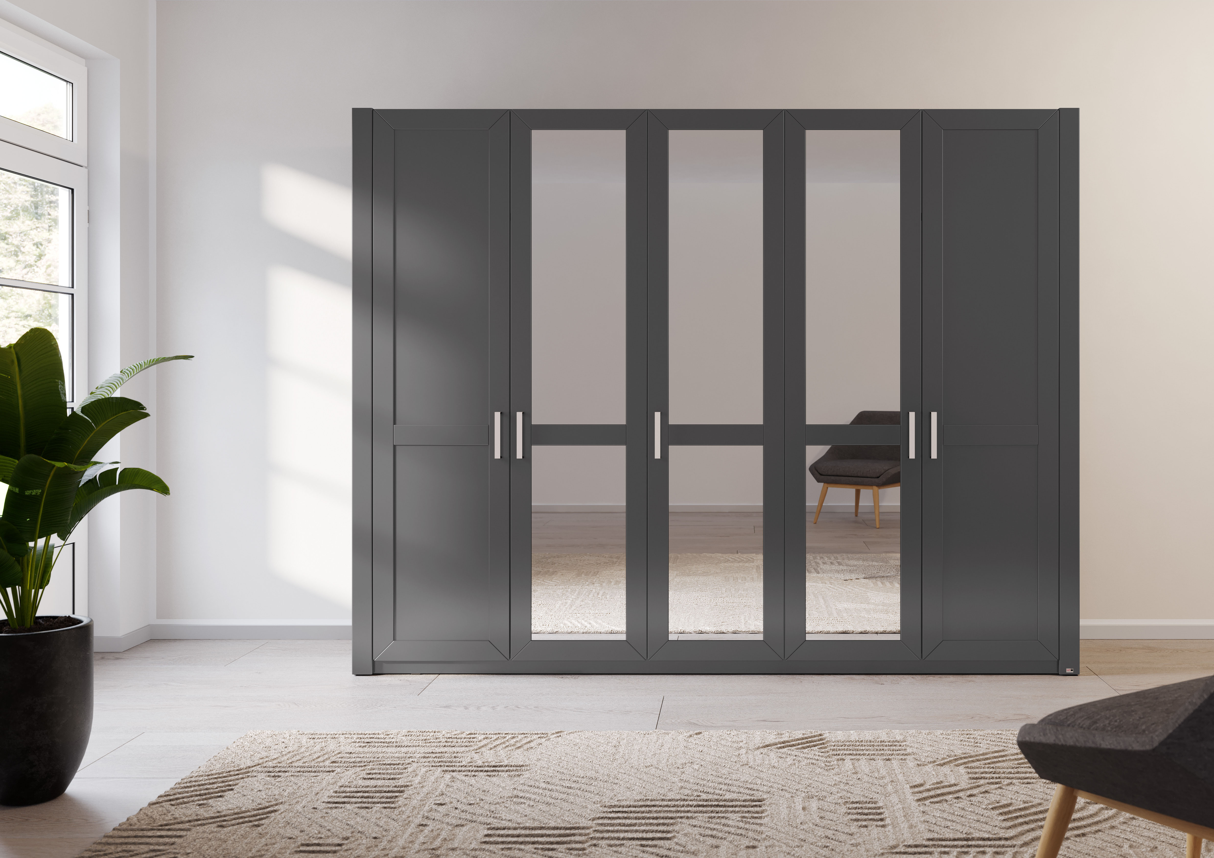 set one by Musterring Kleiderschrank "York Schlafen", (1 St.), mit Holz- un günstig online kaufen