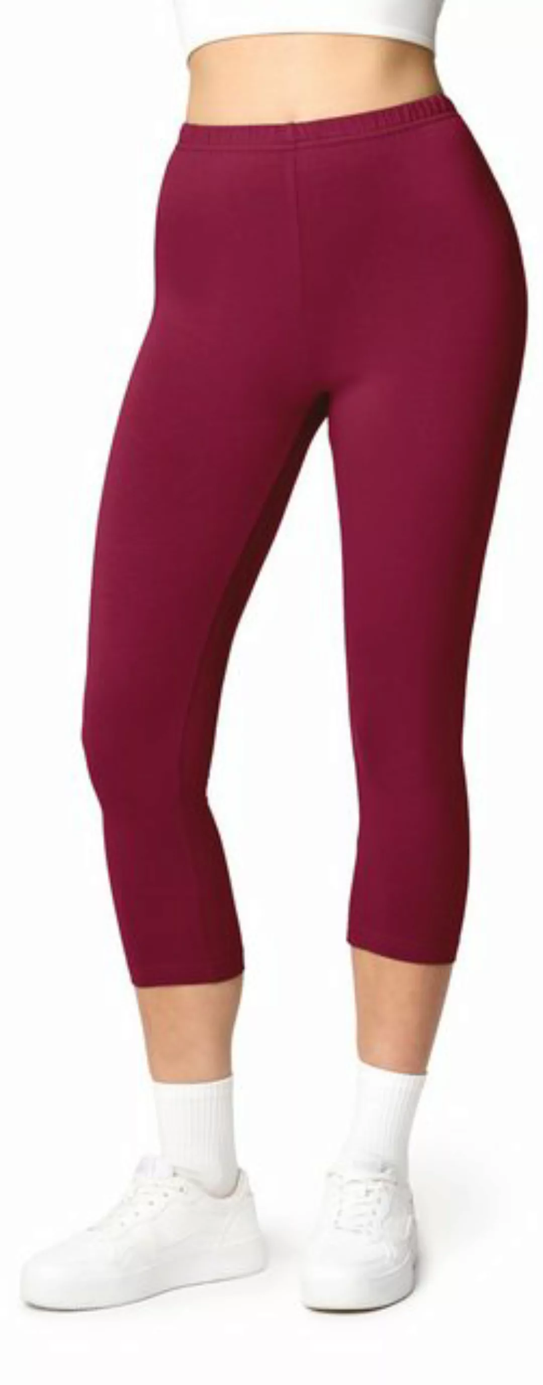 Ladeheid Leggings Damen 3/4 Capri Hose aus Baumwolle LA40-132 (1-tlg) elast günstig online kaufen