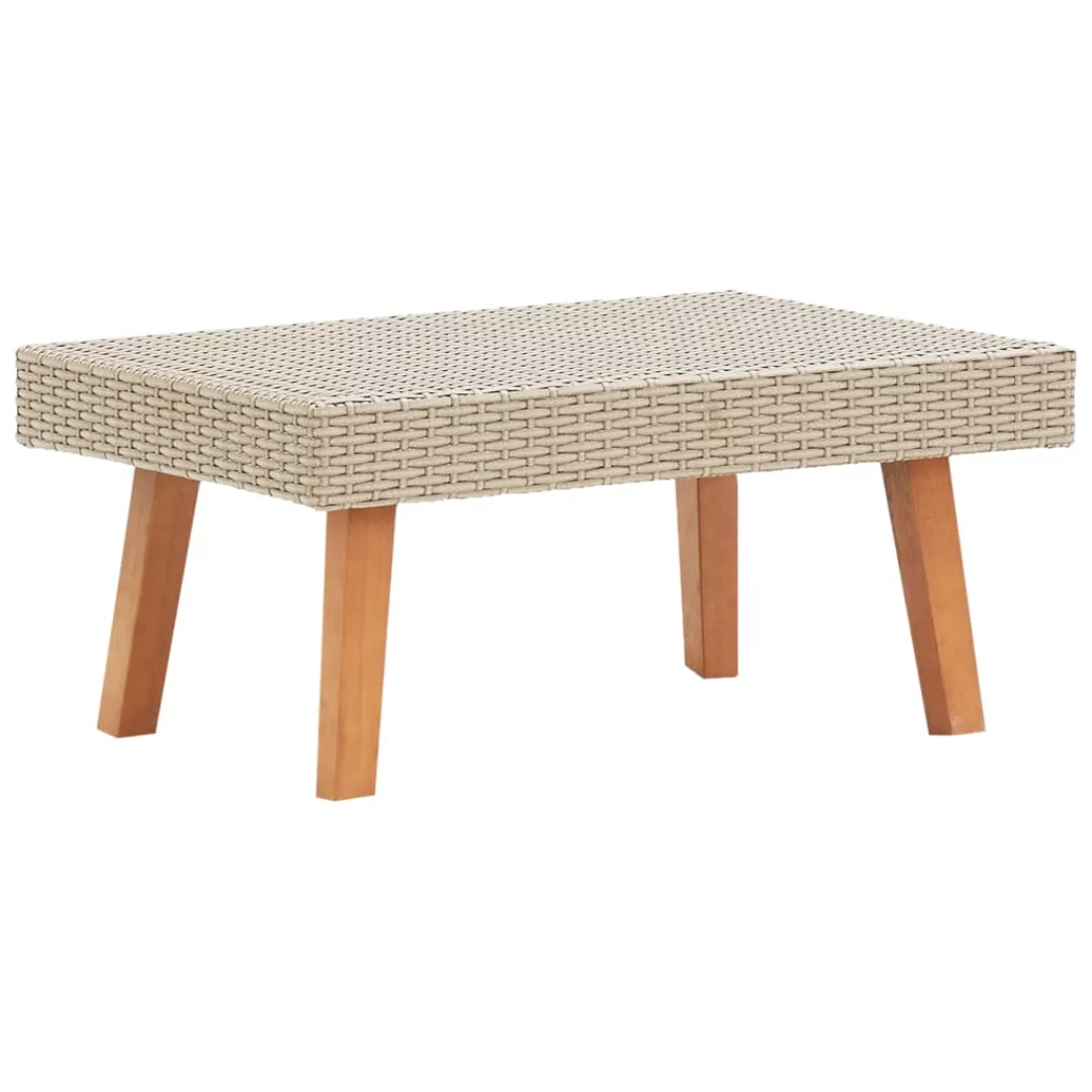 Garten-couchtisch Poly Rattan Beige günstig online kaufen