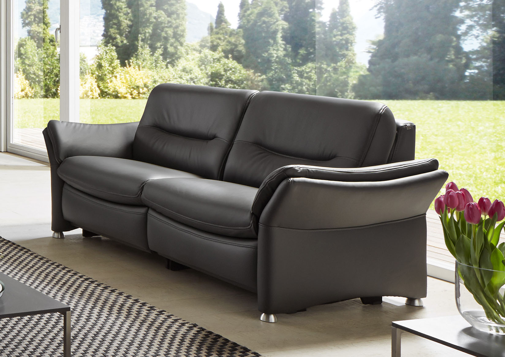 HUKLA 2,5-Sitzer "HU-SF15058 Ledersofa, Breite 194 cm", aus Leder, optional günstig online kaufen