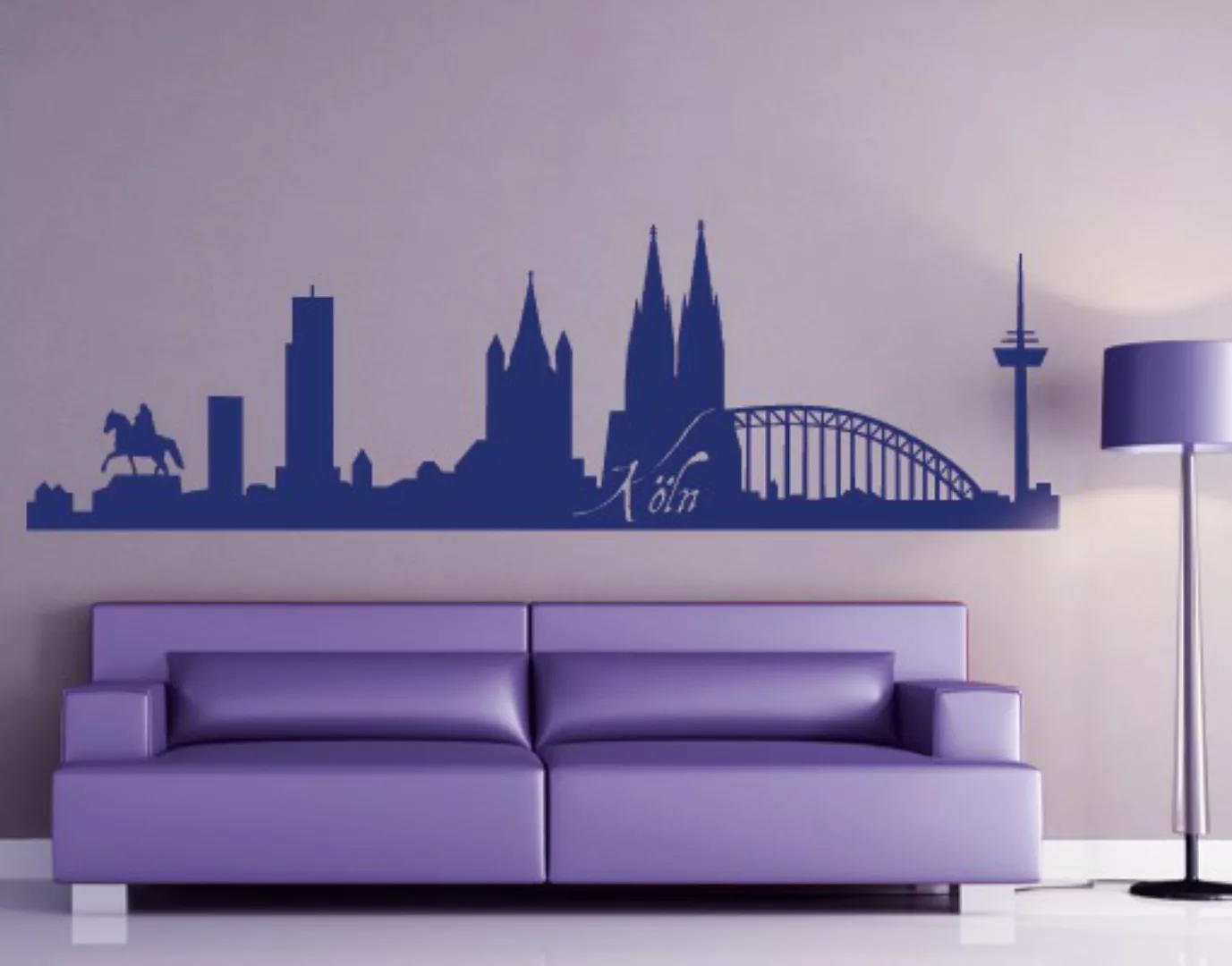 Wandtattoo Architektur & Skyline No.FB20 Köln Skyline I günstig online kaufen