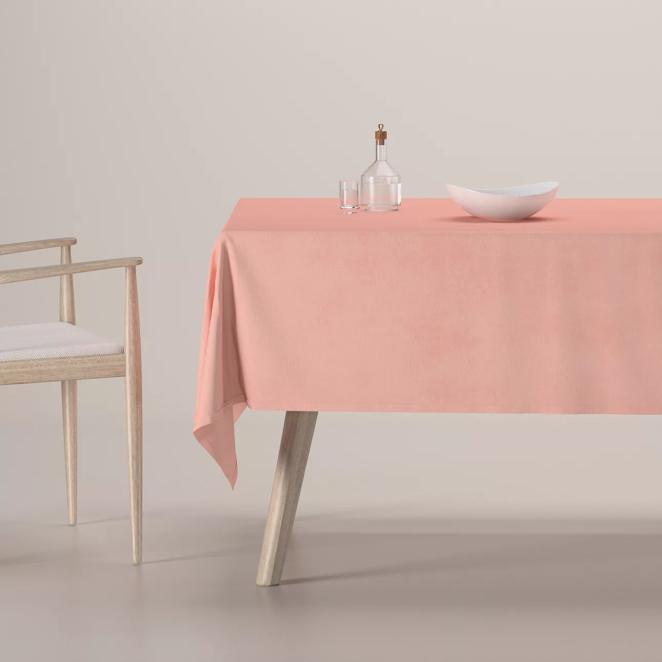 Rechteckige Tischdecke, rosa, Crema (177-77) günstig online kaufen