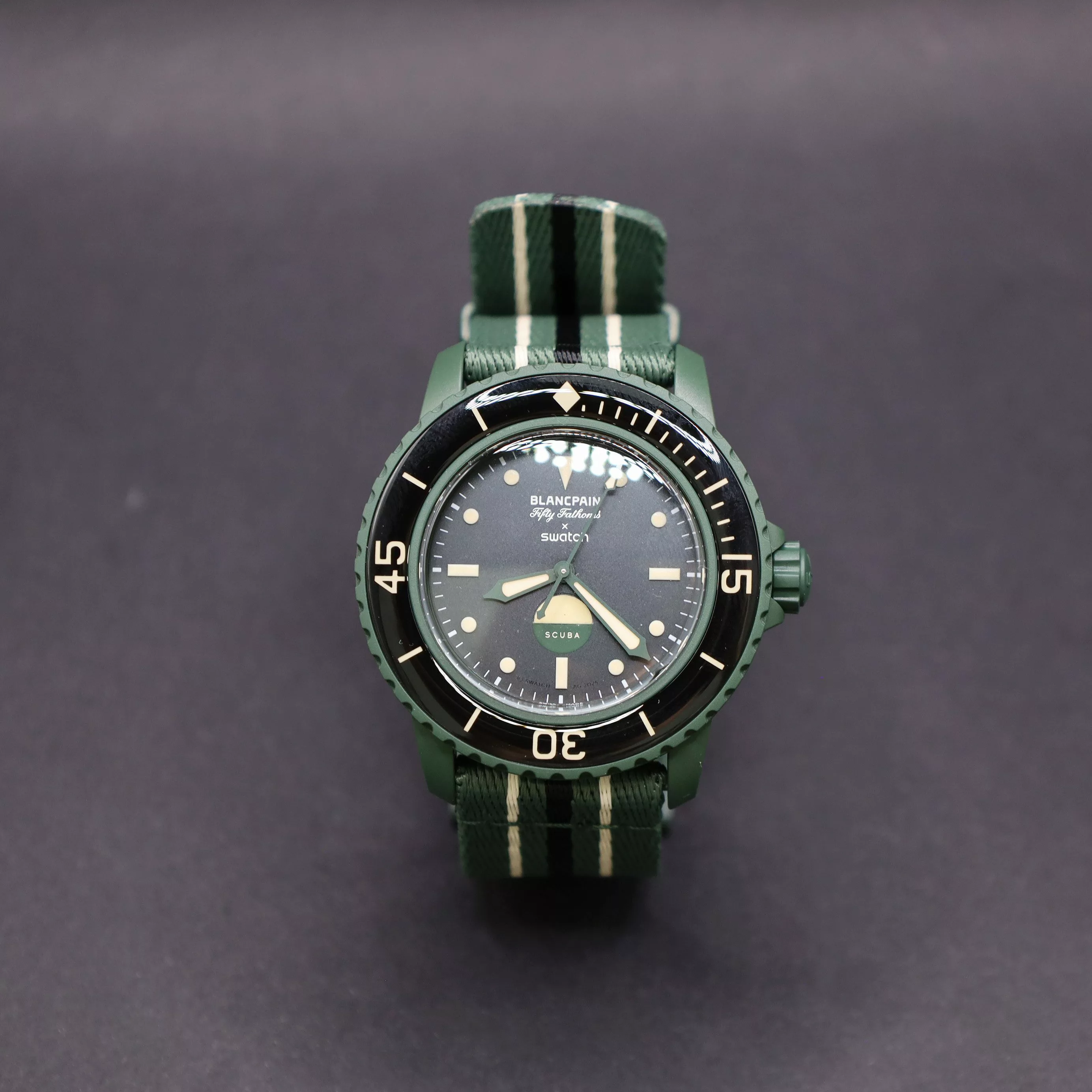 Swatch Automatikuhr Swatch x Blancpain Green günstig online kaufen