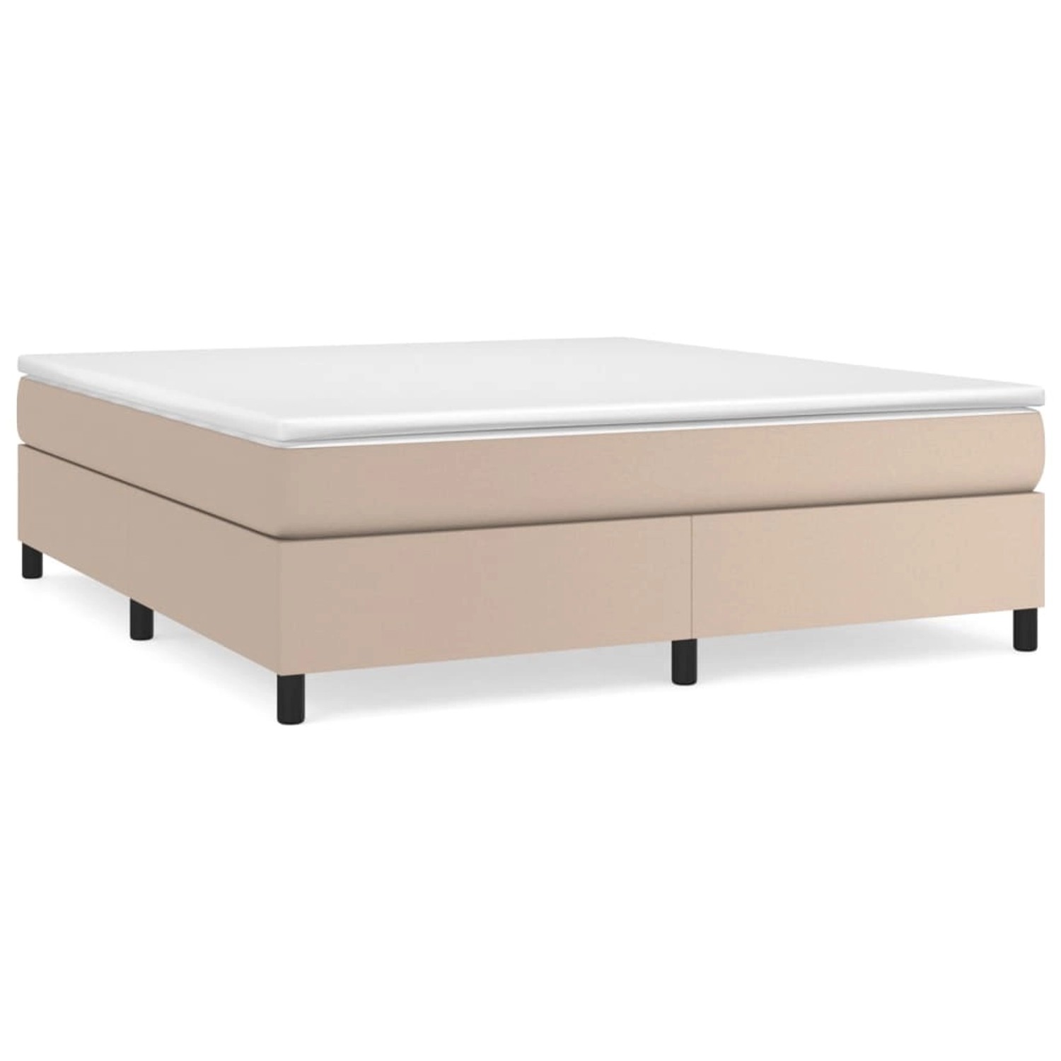 vidaXL Boxspringbett Cappuccino-Braun 160x200 cm Kunstleder1465958 günstig online kaufen