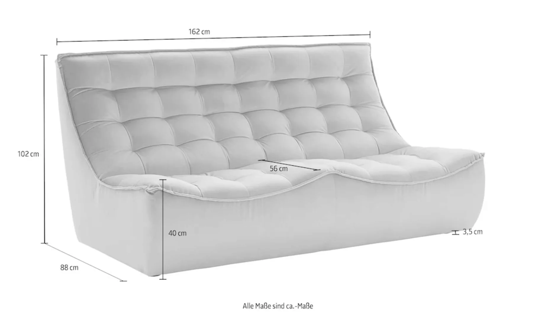 CALIA ITALIA 2-Sitzer "Banjo, italienisches Doppelsofa, als 2-Sitzer oder a günstig online kaufen