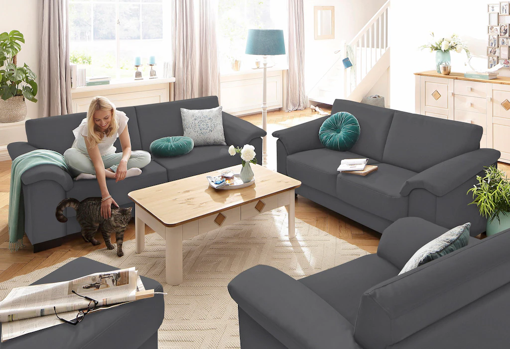 Home affaire Sitzgruppe "Anna", (Set), 2-Sitzer und 3-Sitzer günstig online kaufen