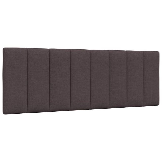 vidaXL Bett, Kopfteil-Kissen Dunkelbraun 120 cm Stoff günstig online kaufen