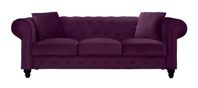 Xlmoebel Sofa Lila Chesterfield Wohnzimmer Modernes Design Couch Sofa Kreat günstig online kaufen