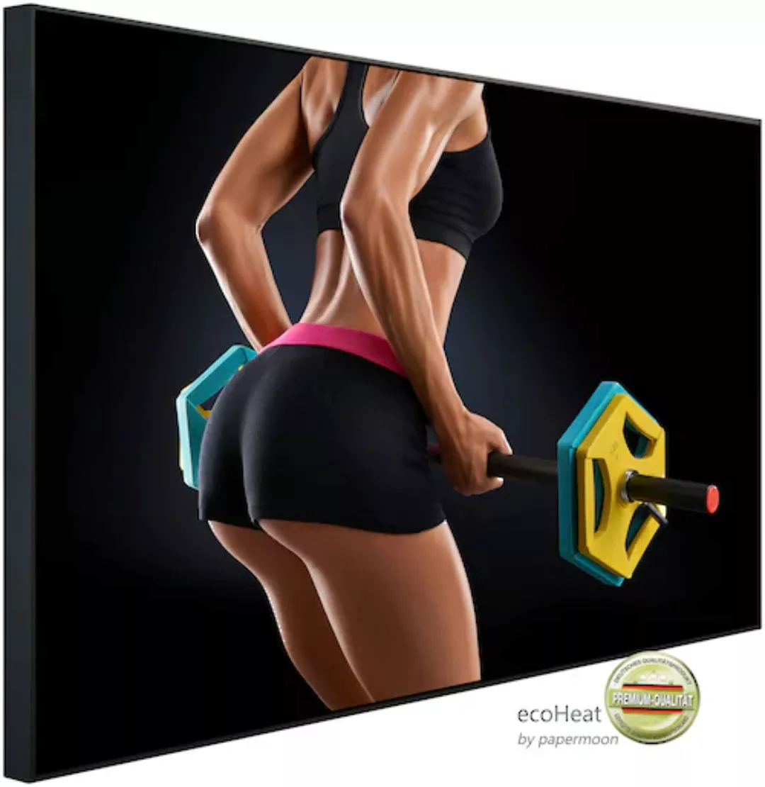 Papermoon Infrarotheizung »Fitness Frau«, sehr angenehme Strahlungswärme günstig online kaufen
