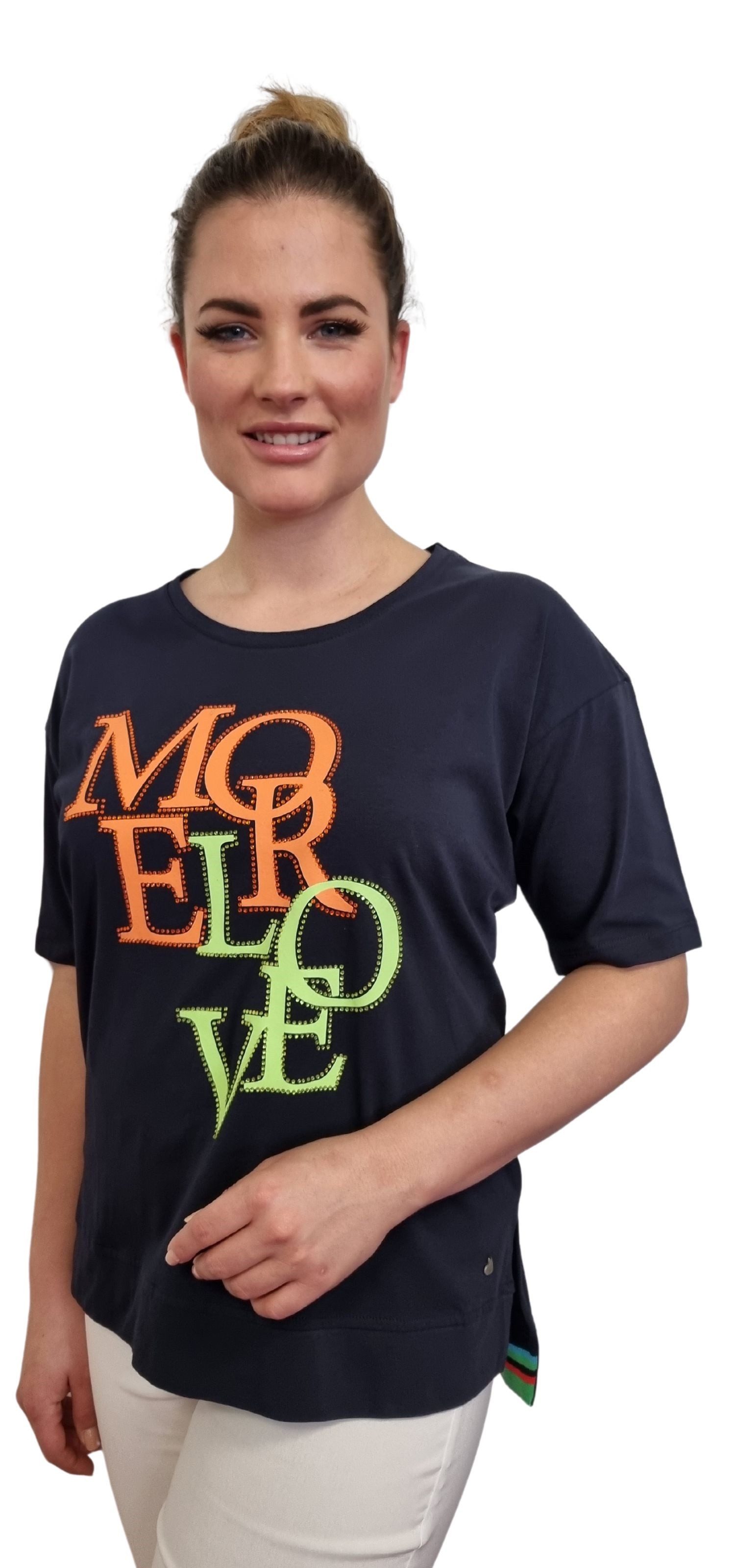 Gio Milano T-Shirt mit Statement-Print "MORE günstig online kaufen